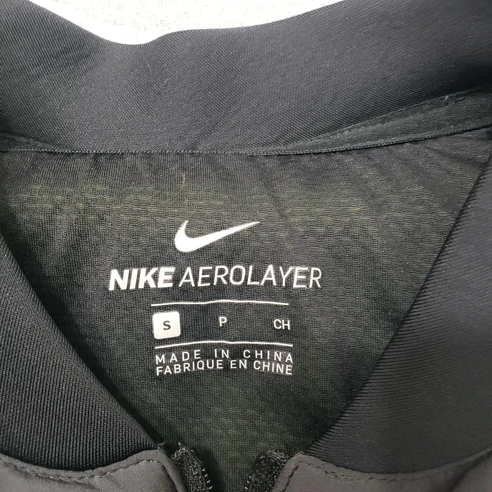 Nike Jacket Womens Small Gray Full Zip Aerolayer Crop